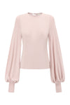 SWAYING/KNIT profile cuffed long-sleeved slim fit pullover SW24RE1T08 light pink PS11